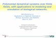 Polynomial dynamical systems over finite fields, with ...€¦ · Polynomial dynamical systems over finite fields, with applications to modeling and simulation of biological networks