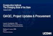 QA/QC, Project Updates & Procurement › construction.org › resource › collection › 99C… · Construction Institute The Changing State of the State QA/QC, Project Updates &
