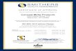 CERTIFICATE OF APPROVAL - Concast · Certificate of Registration This certificate has been awarded to Concast Metal Products Co. PO Box 816, Mars, PA, 16046, USA in recognition of