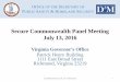 Secure Commonwealth Panel Meeting July 13, 2016 · Secure Commonwealth Panel Meeting July 13, 2016 Virginia Governor’s Office ... March 2016, April 2016 (TTAC) June 2016, and July