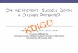 CAN WE PREVENT SUDDEN DEATH IN DIALYSIS PATIENTS › wp-content › uploads › 2017 › 02 › 4-Herzog_KDIGO … · Introduction • Dialysis patients have high mortality rates