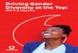 Driving Gender Diversity at the Top · The Vodafone ‘Driving Gender Diversity at the Top: 2019 & Beyond’ study found that companies who have met a 30% target are more likely to