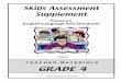 Skills Assessment Supplement - WordPress.com · 1.5 Use a thesaurus to determine related words and concepts. fair adj. light in color, free of clouds, appropriate, average, honest