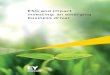 EY ESG and impact investing: an emerging business driver€¦ · Responsible Investing, with a focus on Environmental Social & Governance (ESG) elements and ESG integration in the