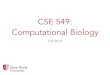 CSE 549: Computational Biology - GitHub Pages · Why Computational Biology? Our capabilities for high-throughput measurement of Biological data has been transformative Sequencing