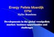 Energy Pellets Moerdijk EPM - BetterBiomassEnergy Pellets Moerdijk) Production 100.000 ton capacity 30 % Industrial market EU . 70 % Residential market EU Certification for sustainability: