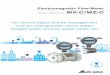 For various types of fluid management such as cooling water, …€¦ · Electromagnetic Flow Meter Water maX seriesWX-C/WZ-C For various types of fluid management such as cooling