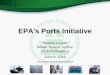 EPA's Ports Initiative - aapa.files.cms-plus.comaapa.files.cms-plus.com/SeminarPresentations/2016... · Assessing climate risk and business opportunities Rising and volatile energy
