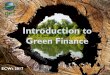 Introduction to Green Finance - Global Environment Facility · NEED FOR ADDITIONAL FINANCE Annual funding needed: Conservation $400-600 billion (spent only $50-62 billion) $300-$400b