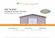 FREE 16X20 Storage Shed Plan by Howtobuildashed · protect the body of the shed from extreme weather conditions. The front door is 7’ 1/2” tall and 3’ 8” wide, providing enough