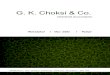 G. K. Choksi & Co. · 2020-02-17 · G. K. Choksi & Co. (GKC) formed in 1970, has gratified on values such as competency, professionalism, responsibility and accountability, honesty,