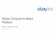 Elastic Compute for Batch Platform › sites › events › ... · Apache Mesos Architecture Elastic Compute for Batch Platform 10 Chronos executor ... Zoo keeper Infra . BAAS Deployment