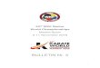 th WKF Senior World Championships - Karate Rec · BULLETIN Nr. 3 . WORLD KARATE FEDERATION 2 ... The participation record of 1049 athletes and 110 countries in the last edition of