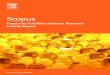 Scopus - Elsevier...Scopus contains over 525,000 peer-reviewed articles on food and nutrition sciences going back to 1945, with over 91% of this research volume occurring within the