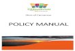 POLICY MANUAL - Shire of Carnarvon...E015 Presentation to Elected Members in Recognition of Service 27 May 2014 26 April 2016 E016 Management Review Committee 27 May 2014 26 April