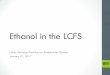 Ethanol in the LCFS - California Air Resources Board · 2017-01-31 · Ethanol in the LCFS Public Working Meeting for Stakeholder Groups January 31, 2017 . Discussion Outline •Introduction