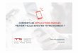 Comment les applications mobiles peuvent-elles booster ...€¦ · L’usage du mobile dans le monde . 4 / 13 La révolution numérique . 5 / 13 Chiffres clés en Afrique . ... Mobile