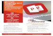 Microsoft PowerPoint 2016 Certificate Program€¦ · The Microsoft PowerPoint 2016 Certificate Program provides a learning opportunity for employees to enhance their knowledge and