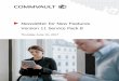 Newsletter for New Features - Commvaultdocumentation.commvault.com/.../new_features/... · Newsletter for New Features Version 11 Service Pack 8 Thursday June 15, 2017 . ... You can