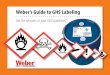 Weber’s Guide to GHS Labeling · The Globally Harmonized System (GHS) of Classification and Labeling of Chemicals, a communication system used widely around the world, is aligned