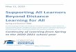 Supporting All Learners Beyond Distance Learning for All€¦ · The Oregon Department of Education (ODE), in coordination with the Oregon Health Authority (OHA), has created the