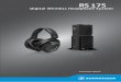 Digital Wireless Headphone System - Abt Electronics · The RS 175 digital wireless headphone system Taking home entertainment to the next level, Sennheiser’s RS 175 offers an impressive