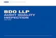 BDO LLP - Financial Reporting Council · 2019-07-10 · BDO LLP has 139 audits within the scope of AQR inspection, including 4 FTSE 350 audits. There are around 2300 audits within