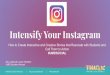 Intensify Your Instagram - University Of Maryland Your Instagr… · Use insights/analytics to inform your posting strategy. Focus on the content your audience engages with the most