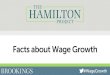 Facts about Wage Growth - Hamilton Project · Note: HorEontal lines Indicate annualized wage growth over a given period. THE HAMILTON PROJECT BROOKINGS o o 1981 -0.37 percent 1986