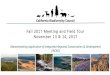 Fall 2017 Meeting and Field Tour November 13 & …biodiversity.ca.gov/wp-content/uploads/2017/11/CBC_Fall...Fall 2017 Meeting and Field Tour November 13 & 14, 2017 Mainstreaming Application