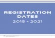 2015 2021 - Columbia Universityregistrar.columbia.edu/sites/default/files/content/... · 2016-04-18 · 7 . Fall 2015 . Registration Dates . Monday, April 13 – Friday, April 17