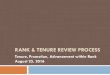 Rank & Tenure Review Process - Benedictine University RANK & TENURE REVIEW PROCESS Tenure, Promotion,