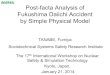 Post-facta Analysis of Fukushima Daiichi Accident …symbio-newsreport.jpn.org/.../presentation_1392399264.pdfPost-facta Analysis of Fukushima Daiichi Accident by Simple Physical Model