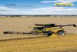 CR SERIES TWIN ROTOR COMBINES - CNH Industrial€¦ · Twin Rotor combines is launched, featuring Tier 4A compliant ECOBlue™ SCR engines, improved capacity, as well as best-in-class