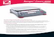 Ranger® Count 4000 - Yahoo · 2016-06-30 · Ranger® Count 4000 Counting Scale Rapid Stabilization Ranger Count 4000 produces accurate results within one second. The rapid stabilization