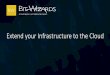 Extend your Infrastructure to the Cloud · 2016-03-30 · Hybrid = Your datacenter + Your cloud. Flexible infrastructure. Consistent platform. Cost-effective resources. Hybrid cloud