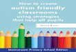 How to create autism friendly classrooms · autism friendly classrooms David Burns Mainstream Primary School Edition. ... in the classroom and at home.” ... there’s a running