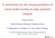 A mechanism for the strong excitation of zonal modes ... · A mechanism for the strong excitation of zonal modes during an edge pedestal collapse Hogun Jhang National Fusion Research