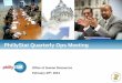 PhillyStat Quarterly Ops Meeting - Philadelphia · • PhillyStat is the City of Philadelphia’s performance management program, led by the Managing Director and the Finance Director