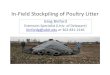 In Field Stockpiling of Poultry Litter - DNREC Alpha · In‐Field Stockpiling of Poultry Litter Greg Binford Extension Specialist (Univ. of Delaware) binfordg@udel.edu or 302‐831‐2146