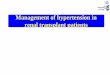 Management of hypertension in renal transplant …...Prevalence of different forms of hypertension: true, white coat or masked HTA N=98 Kidney Tx HT office >130/80 mmHg HT ABPM definition: