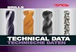 TECHNICAL DATA - U-IDEE · technical data i-dream drills dream drills-general dream drills-inox dream drills-alu dream drills-cfrp dream drills-mql type dream drills for hardened