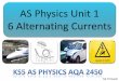 AS Physics Unit 1 6 Alternating Currents · AS Physics Unit 1 6 Alternating Currents Mr D Powell . Mr Powell 2009 Index Chapter Map . Mr Powell 2009 Index 6.1 Alternating Current