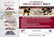 celebration of youth hockey night - SportsEngine · • Youth Coyotes jersey giveaway for all tickets purchased through this offer for players 12 and under. Only jersey sizes are
