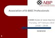 Association of B-BBEE Professionals - SAIPA€¦ · B-BBEE • Established in terms of the Broad-Based Black Empowerment Economic Act, 2003. • BEE Codes of Good Practice • Gazetted