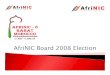 AfriNIC Board 2008 Election · Andriamampianina, Lala* a- Any formal(*) member of AfriNIC. b- Candidates for opened positions. c- Proxies dully approved at least 24 hours by the CEO