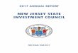 NEW JERSEY STATE INVESTMENT COUNCIL...THE STATE INVESTMENT COUNCIL . The State Investment Council (the “Council”) was created by the New Jersey Legislature in 1950 to formulate