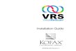 VRS Installation Guide - Fujitsu · VRS Installation Guide 1 Overview Introduction VirtualReScan (VRS) is an image enhancement tool intended to provide the best possible image quality