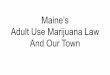 Maine’s Adult Use Marijuana Law And Our Townnewburghmaine.ipage.com/wp...Adult-Use-Marijuana... · The Adult Use Marijuana Act (28-B M.R.S. §§ 101-1504) completely replaced the