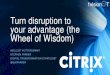 Turn disruption to your advantage (the Wheel of Wisdom) · 2017-03-14 · Turn disruption to your advantage (the Wheel of Wisdom) #SELL307 #CITRIXSUMMIT STEPHEN PARKER DIGITAL TRANSFORMATION